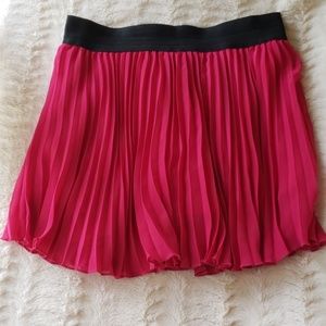Orchard 🌸 Pink➰purple pleated lined skirt euc